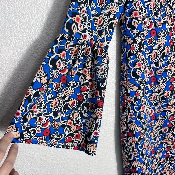 Charles Henry Bell Sleeve Mini Dress Womens Small Bohemian Retro Preppy Classic - Picture 5 of 9